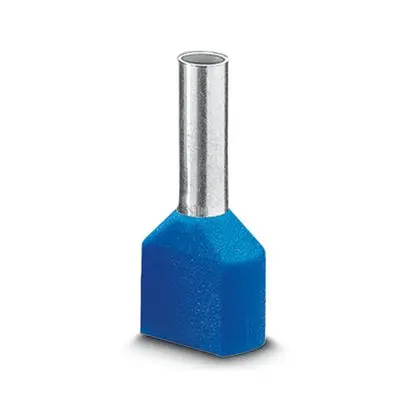 Produktfoto 1 von Phoenix Contact AI-TWIN Aderendhülse, Stift ø 1.7 mm, Blau, Polypropylen, 8 mm, 15 mm, Isoliert, 18 AWG max.