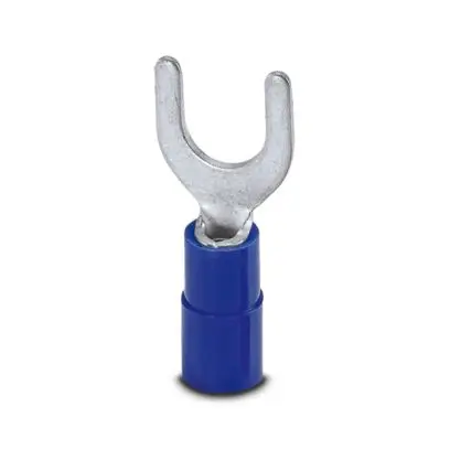 Produktfoto 1 von Phoenix Contact C-FCI Blau Isoliert Gabelkabelschuh B. 1.7 mm, M6 Polyamid 15 AWG 13 AWG