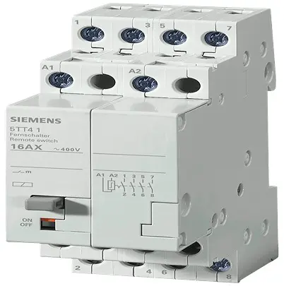 Produktfoto 1 von Siemens 400V (Volts) SENTRON 5TT4102 Sicherheitsrelais DIN-Hutschiene für Fernsteuerungsschalter / 16 A