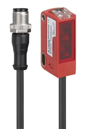 Produktfoto 1 von Leuze 3C Rechteckig Optischer Sensor, Tast-Prinzip, PnP Ausgang, Kabel mit Steckverbinder