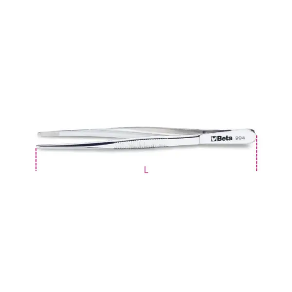 Produktfoto 1 von BETA 994MQ Pinzette, 145 mm Gerade, Spitze , Spitze Gerade, Spitz