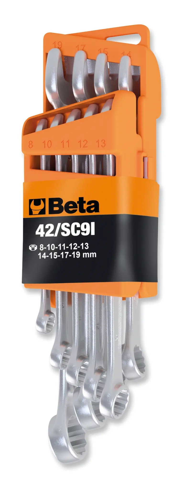 Produktfoto 1 von BETA Ratschen Satz Ring-/Gabelschlüssel, 9-teilig 8 To 19 mm