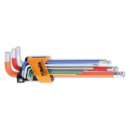 Produktfoto 1 von BETA Sechskantschlüssel 9 Kugelkopf Metrisch 1.5 to 10 mm