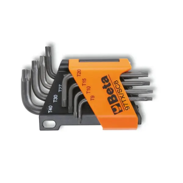 Produktfoto 1 von BETA TORX®-Schlüsselsatz L Lang 8, T9, T10, T15, T20, T25, T27, T30, T40
