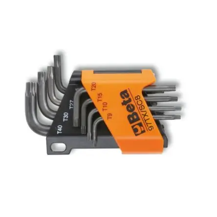 Produktfoto 1 von BETA TORX®-Schlüsselsatz L Lang 8, T25, T9, T30, T40, T27, T15, T10, T20