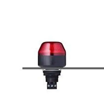Produktfoto 1 von AUER Signal M22 LED Multi-Stroboskop Signalleuchte 120V ac Rot Panel x 76 mm IP65, IP67