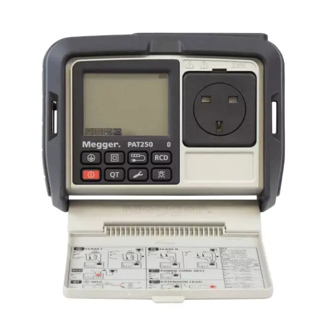 Produktfoto 1 von Megger PAT250SX-DE, PAT-Prüferkit, Tragbarer Gerätetester Pat, Prüfung Automatisch, Manuell