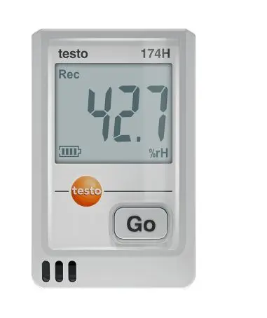 Produktfoto 1 von Testo 2-Kanal Feuchtigkeit, Temperatur Datenlogger, Sensor Kapazitiv