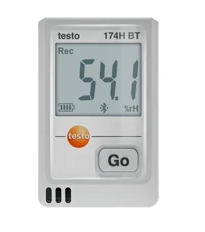 Produktfoto 1 von Testo 2-Kanal Feuchtigkeit, Temperatur Datenlogger, Sensor Kapazitiv