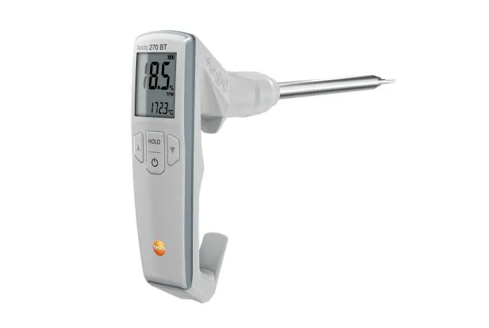 Produktfoto 1 von Testo Digitales Thermometer, 0563 0102, Oberfläche, 1 bis 200 °C ± 2 % max, Messelement Typ Generell