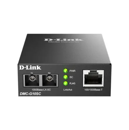 D-Link Ethernet-Medienkonverter 1000Mbit/s, Singlemode, Singlemode 10 km 1000 Mbit/s, Anschluss: RJ45