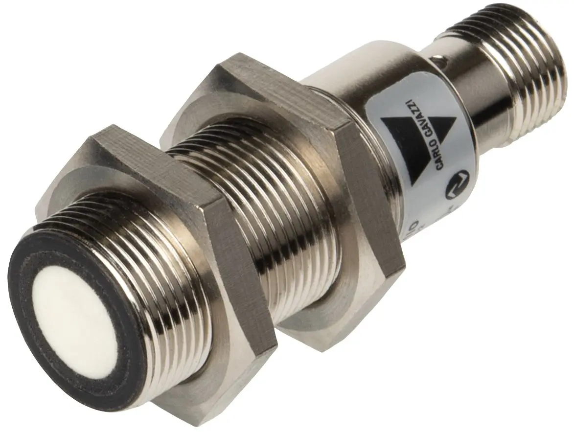 Produktfoto 1 von Carlo Gavazzi M12 Ultraschallsensor Kapazitiv, zylindrisch 1500 mm 4-20 mA IO-Link 18 → 30 V DC NO/NC