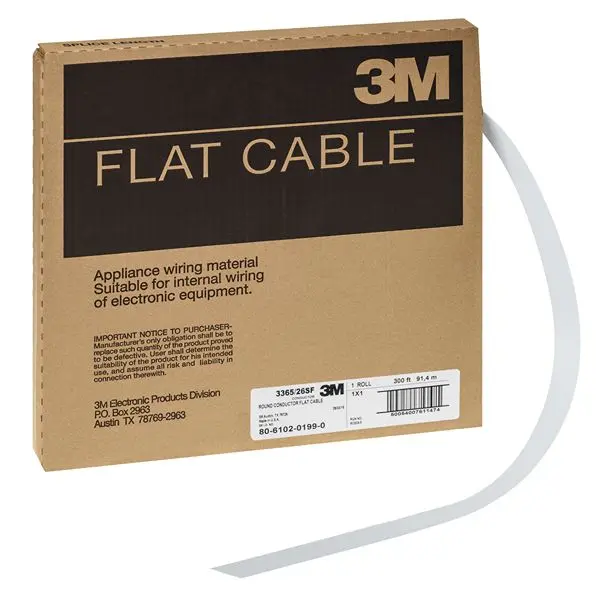 3M 3365 Flachbandkabel , 26-adrig, Raster 1.27mm Nicht abgeschlossen, Anschluss A offenes Ende