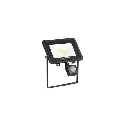 Produktfoto 1 von Sylvania SylFlood Flutlicht 43 W Schwarz, 240V / 5000 lm Bewegungsmelder inkludiert, IP65
