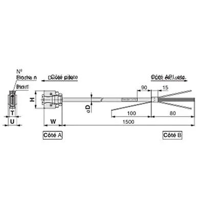 Produktfoto 1 von SMC LEF LEC-CSNA-1 Kabel, 400 W, 1.5m