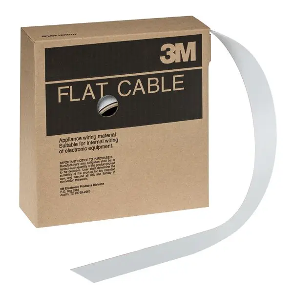 Produktfoto 1 von 3M 3801 Flachbandkabel , 34-adrig, Raster 1.27mm Nicht abgeschlossen, Anschluss A offenes Ende