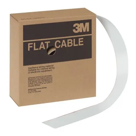 Produktfoto 1 von 3M 3801 Flachbandkabel Rundleiter Flach AWG, Raster 1.27 mm 40