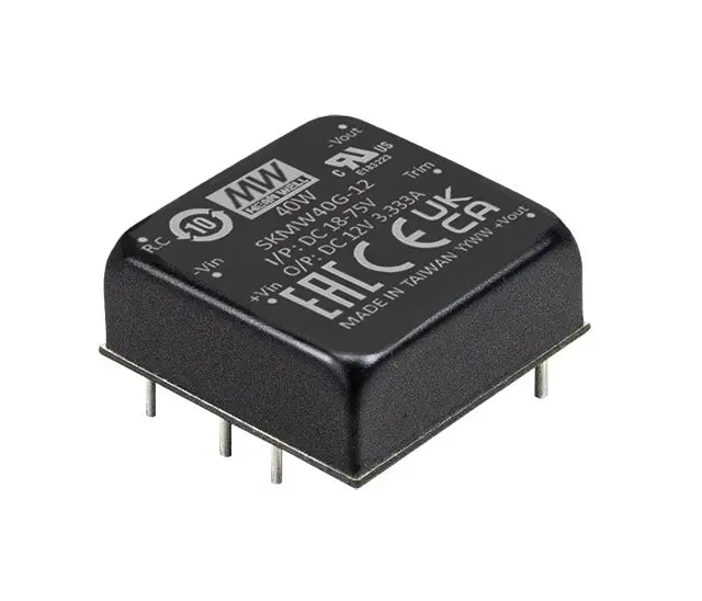 MEAN WELL SKMW40 DC/DC-Wandler 40W 24 V DC IN, 12V dc OUT / 0 → 3333mA Oberflächenmontage