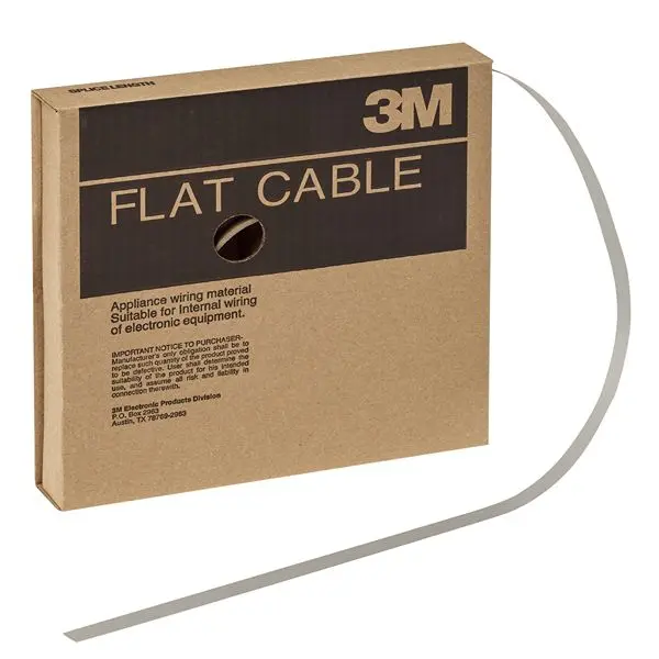 Produktfoto 1 von 3M 3756 Flachbandkabel , 50-adrig, Raster 0.64mm Nicht abgeschlossen, Anschluss A offenes Ende