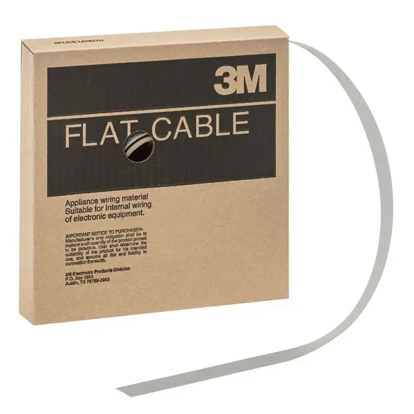 Produktfoto 1 von 3M 3770 Flachbandkabel , 10-adrig, Raster 1.27mm Nicht abgeschlossen, Anschluss A offenes Ende