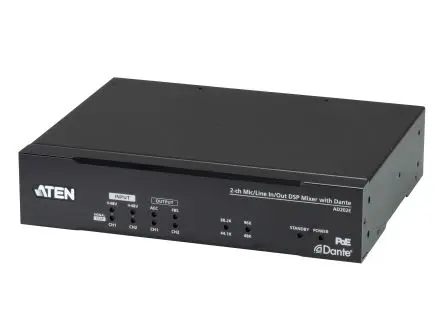 Produktfoto 1 von Aten Audio- und Videoprozessor 4-Kanal DSP Audio, Ethernet, LAN, PoE, RJ45, RS232 3-Pin