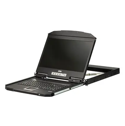 Produktfoto 1 von Aten Konsole 6-Port 1 Videoausgänge VGA 2 Displays USB 3,5-mm-Audiobuchse 1366 x 768 pixel