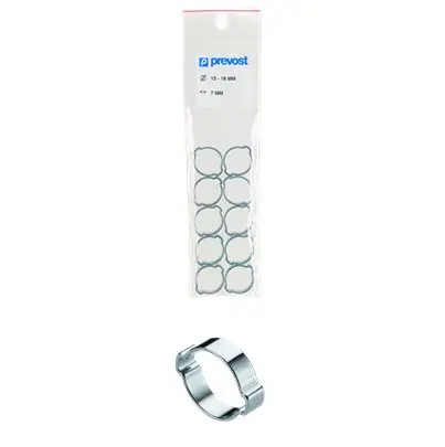 PREVOST Stahl Schnappschlauchschelle Schlauchschellen-Banderolen DOPPELOHR-O-CLIPS 27.00 mm