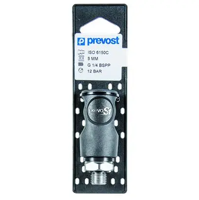 Produktfoto 1 von PREVOST Pneumatische Schnellsteckkupplung Stecker, Paralleler Außengewinde-Kuppler