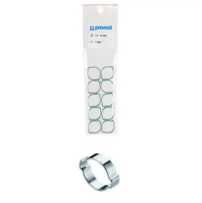 PREVOST Edelstahl 304L Schnappschlauchschelle Schlauchschellen-Banderolen DOPPELOHR-O-CLIPS 27.00 mm