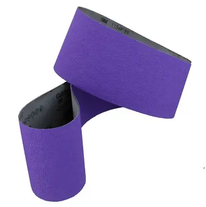 Produktfoto 1 von 3M CubitronTM 3 Cloth Belt 1184F Schleifriemen, Präzisionsgeformtes Keramikkorn, 36 Grad, Korngröße 80, 200 mm 15 mm
