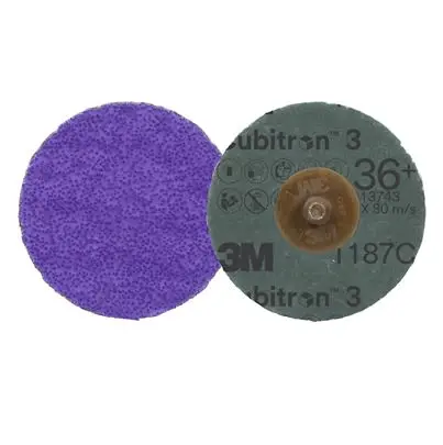 Produktfoto 1 von 3M Cubitron 3 Präzisionsgeformtes Keramikkorn Schleifscheibe Ø 50.8 mm, Korngröße 36+ 50