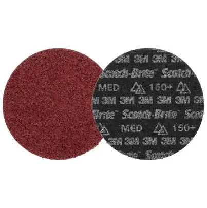 Produktfoto 1 von 3M Scotch-BriteTM Precision Heavy Duty Aluminiumbeschichtet Schleifscheibe Klett-Schleifscheibe Ø 5 Zoll, Korngröße 50