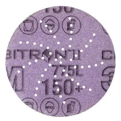 Produktfoto 1 von 3M 3M XtractTM Präzisionskorn Keramik-Schleifscheibe Klett-Schleifscheibe Ø 75 mm, Korngröße 50 150+ 50 Per Pack