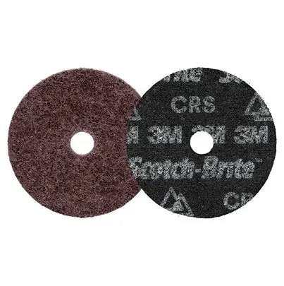 Produktfoto 1 von 3M Scotch-BriteTM Precision Heavy Duty Aluminiumbeschichtet Schleifscheibe Klett-Schleifscheibe Ø 4 Zoll, Korngröße 100