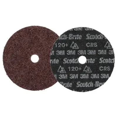 Produktfoto 1 von 3M Scotch-BriteTM Precision Heavy Duty Aluminiumbeschichtet Schleifscheibe Klett-Schleifscheibe Ø 7 Zoll, Korngröße 25