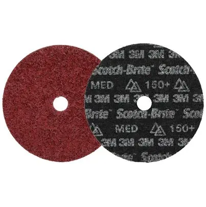Produktfoto 1 von 3M Scotch-BriteTM Precision Heavy Duty Aluminiumbeschichtet Schleifscheibe Klett-Schleifscheibe Ø 7 Zoll, Korngröße 25