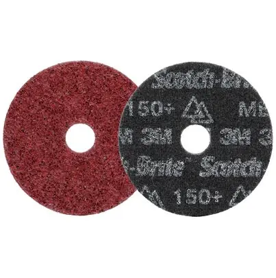 Produktfoto 1 von 3M Scotch-BriteTM Precision Heavy Duty Aluminiumbeschichtet Schleifscheibe Klett-Schleifscheibe Ø 4.5 Zoll, Korngröße 50