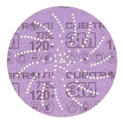 Produktfoto 1 von 3M Aluminiumbeschichtet Klebeband/PSA-Schleifscheibe Schleifscheibe Ø 127 mm 120, Korngröße 50