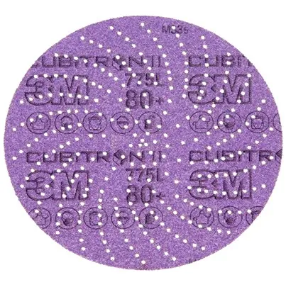 Produktfoto 1 von 3M Aluminiumbeschichtet Klebeband/PSA-Schleifscheibe Cubitron II Ø 152.4 mm 80, Korngröße 50