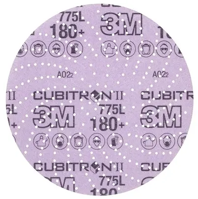 Produktfoto 1 von 3M Aluminiumbeschichtet Klebeband/PSA-Schleifscheibe Schleifscheibe Ø 152.4 mm 180+, Korngröße 50
