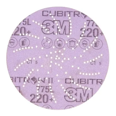 Produktfoto 1 von 3M 3M Xtract Cubitron II Film Disc 775L Keramik Schleifscheibe Schleifscheibe Ø 127 mm, Korngröße 50 220+ 250 Per Pack