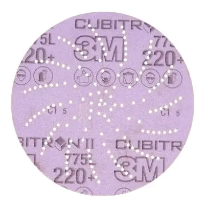 Produktfoto 1 von 3M 3M Xtract Cubitron II Film Disc 775L Keramik Schleifscheibe Schleifscheibe Ø 127 mm, Korngröße 50 220+ 250 pro Paket