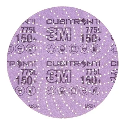 Produktfoto 1 von 3M 3M Xtract Präzisionskorn Schleifscheibe Klett-Schleifscheibe Ø 152 mm, Korngröße 50 150+
