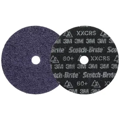 Produktfoto 1 von 3M Scotch-BriteTM Precision Heavy Duty Aluminiumbeschichtet Schleifscheibe Klett-Schleifscheibe Ø 7 Zoll, Korngröße 25