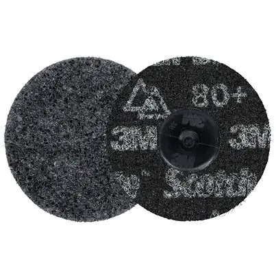 Produktfoto 1 von 3M Scotch-BriteTM Precision Heavy Duty Aluminiumbeschichtet Schleifscheibe Klett-Schleifscheibe Ø 3 Zoll, Korngröße 25