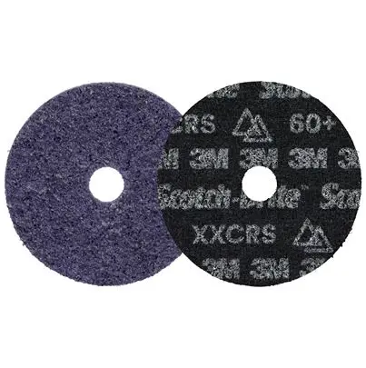 Produktfoto 1 von 3M Scotch-BriteTM Precision Heavy Duty Aluminiumbeschichtet Schleifscheibe Klett-Schleifscheibe Ø 5 Zoll, Korngröße 50