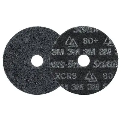 Produktfoto 1 von 3M Scotch-BriteTM Precision Heavy Duty Aluminiumbeschichtet Schleifscheibe Klett-Schleifscheibe Ø 5 Zoll, Korngröße 50