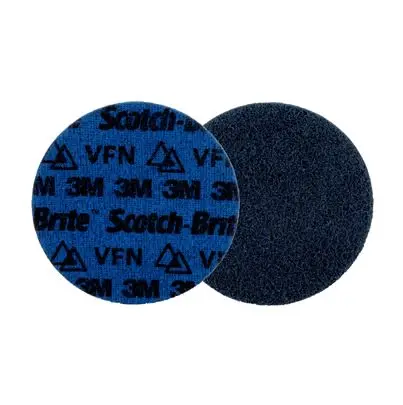 Produktfoto 1 von 3M Scotch-Brite Precision Präzisionskorn Ø 125 mm, Korngröße P150 Sehr Fein 25 pro Paket