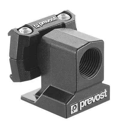 Produktfoto 1 von PREVOST Befestigungszubehör für pneumatisches Luftaufbereitungssystem 16 bar max. Aluminium 25 mm