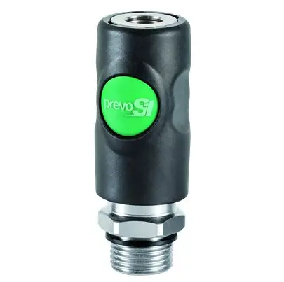Produktfoto 1 von PREVOST Pneumatische Schnellsteckkupplung Edelstahl Stecker, Paralleler Außengewinde-Kuppler